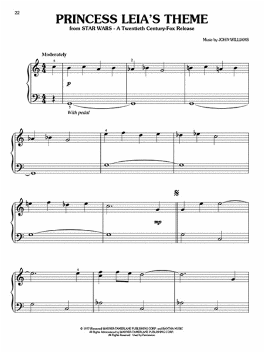 Star Wars Easy Piano scores gallery preview page 6
