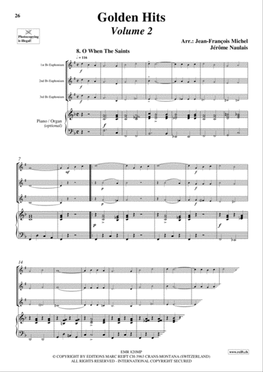 Golden Hits Golden Hits Euphonium Trio scores gallery preview page 10