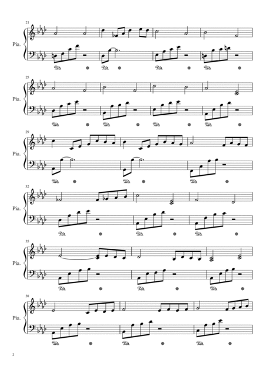 Smootness Piano Solo scores gallery preview page 2