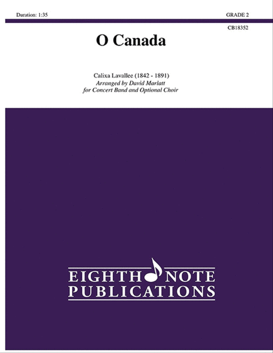 O Canada O Canada Concert Band scores gallery preview page 1