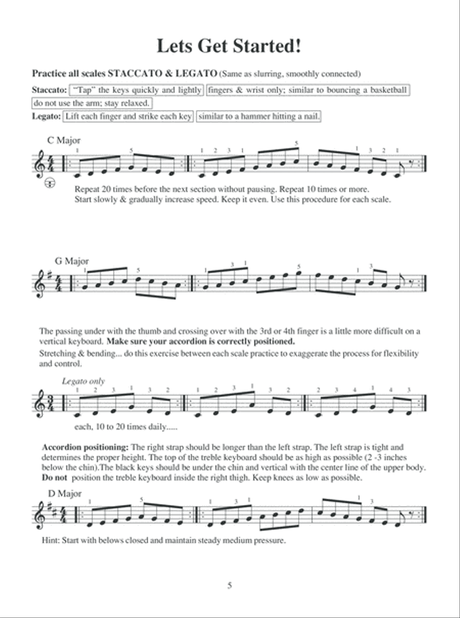 Master Accordion Scale Book