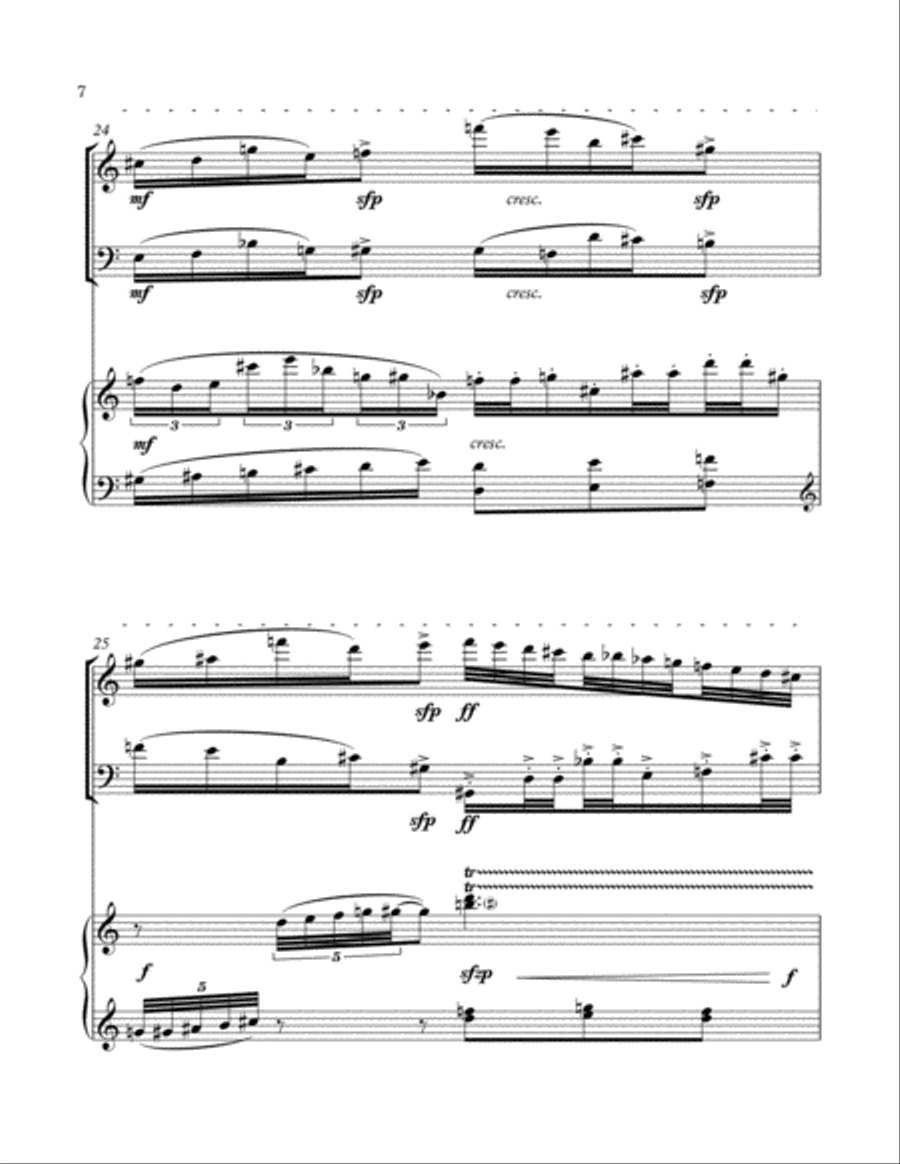 Love Letters from the Lost Cause (score and parts) Piano Trio scores gallery preview page 6