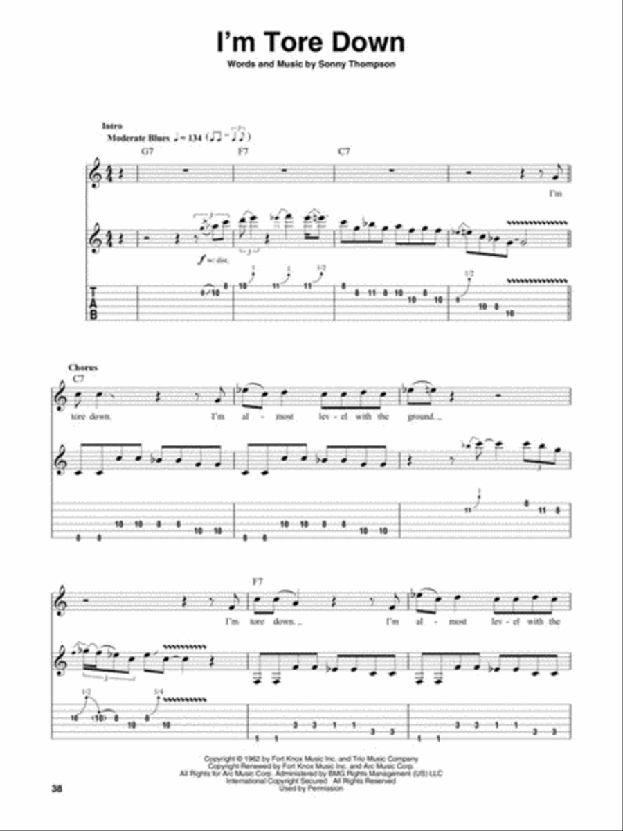 Blues Standards Blues Standards Electric Guitar scores gallery preview page 4