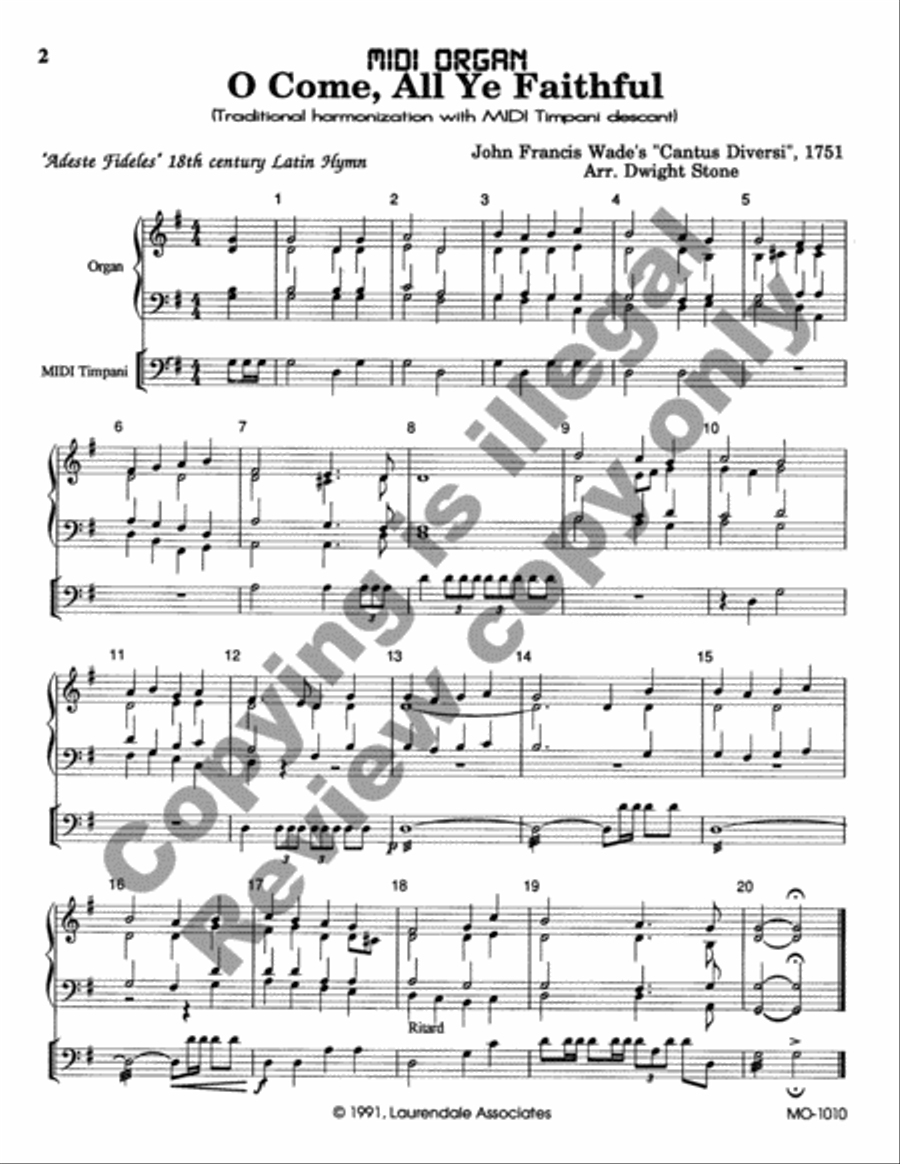 O Come, All Ye Faithful O Come, All Ye Faithful Organ scores gallery preview page 3