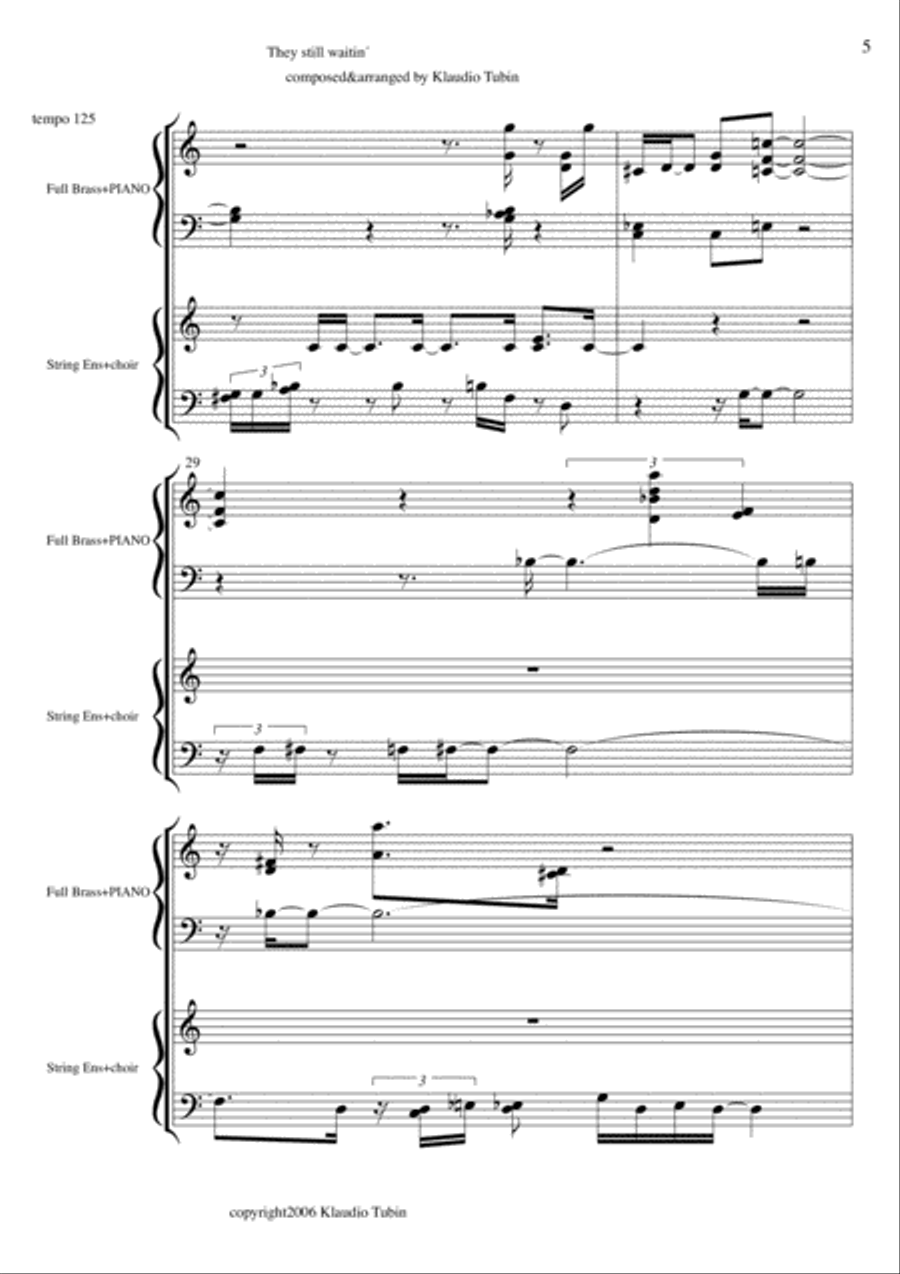 They still waitin´ They still waitin´ Jazz Ensemble scores gallery preview page 6