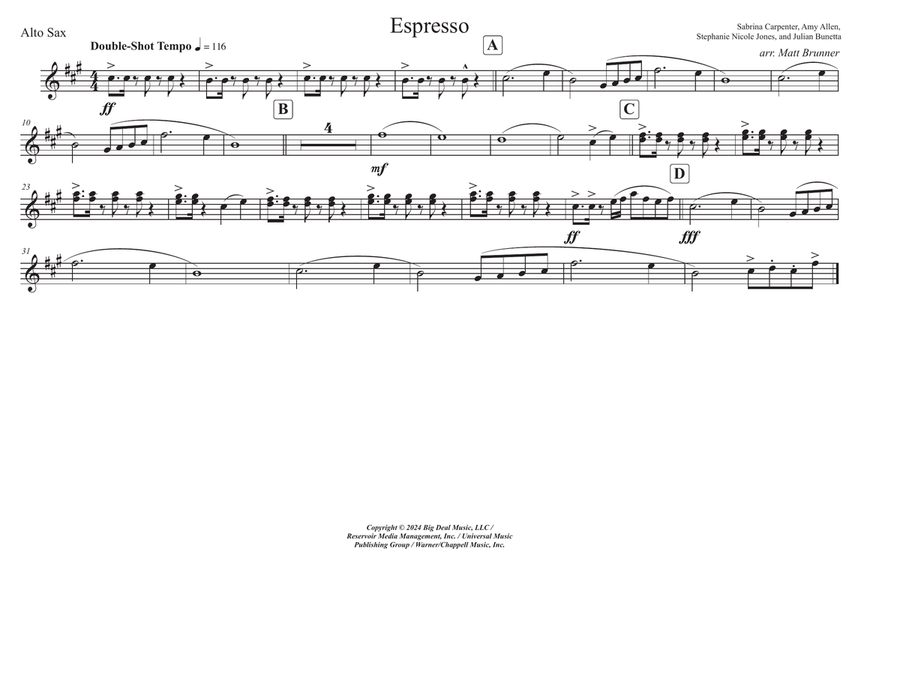 Espresso Espresso Marching Band scores gallery preview page 6