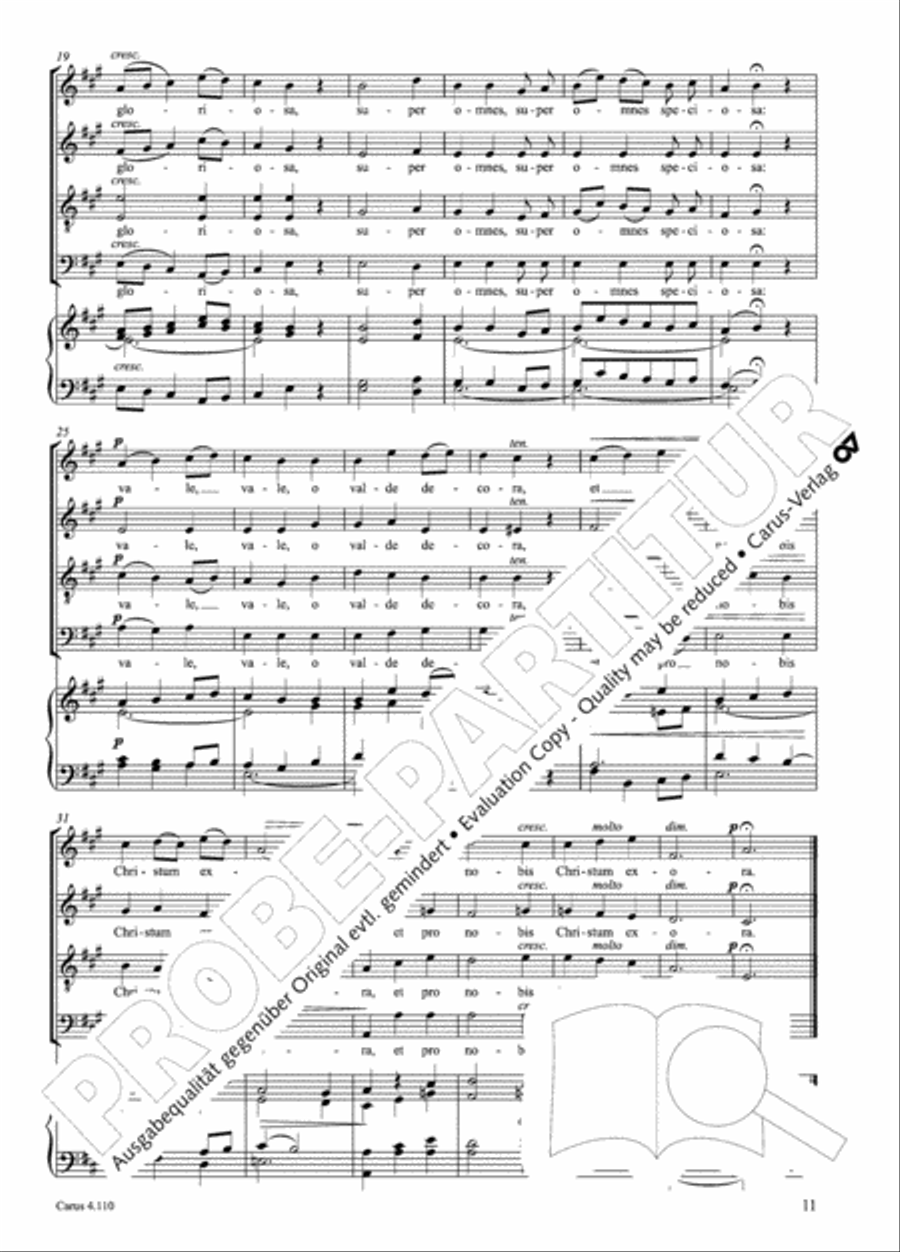 20 Latin Motets (Chants sacres latin/ 20 latein. Motetten) 4-Part scores gallery preview page 12