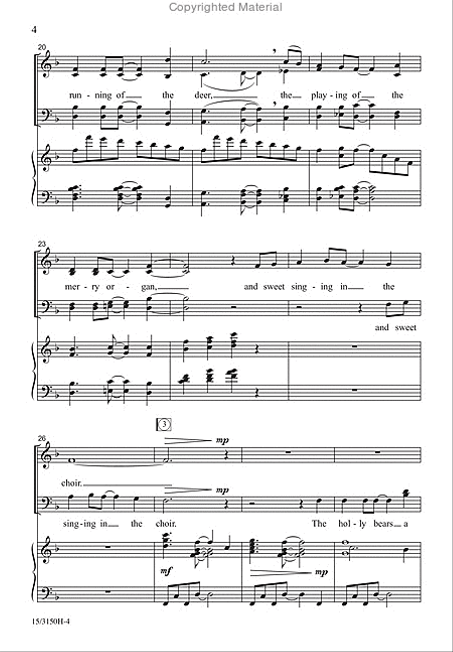 And Sweet Singing in the Choir 4-Part scores gallery preview page 4