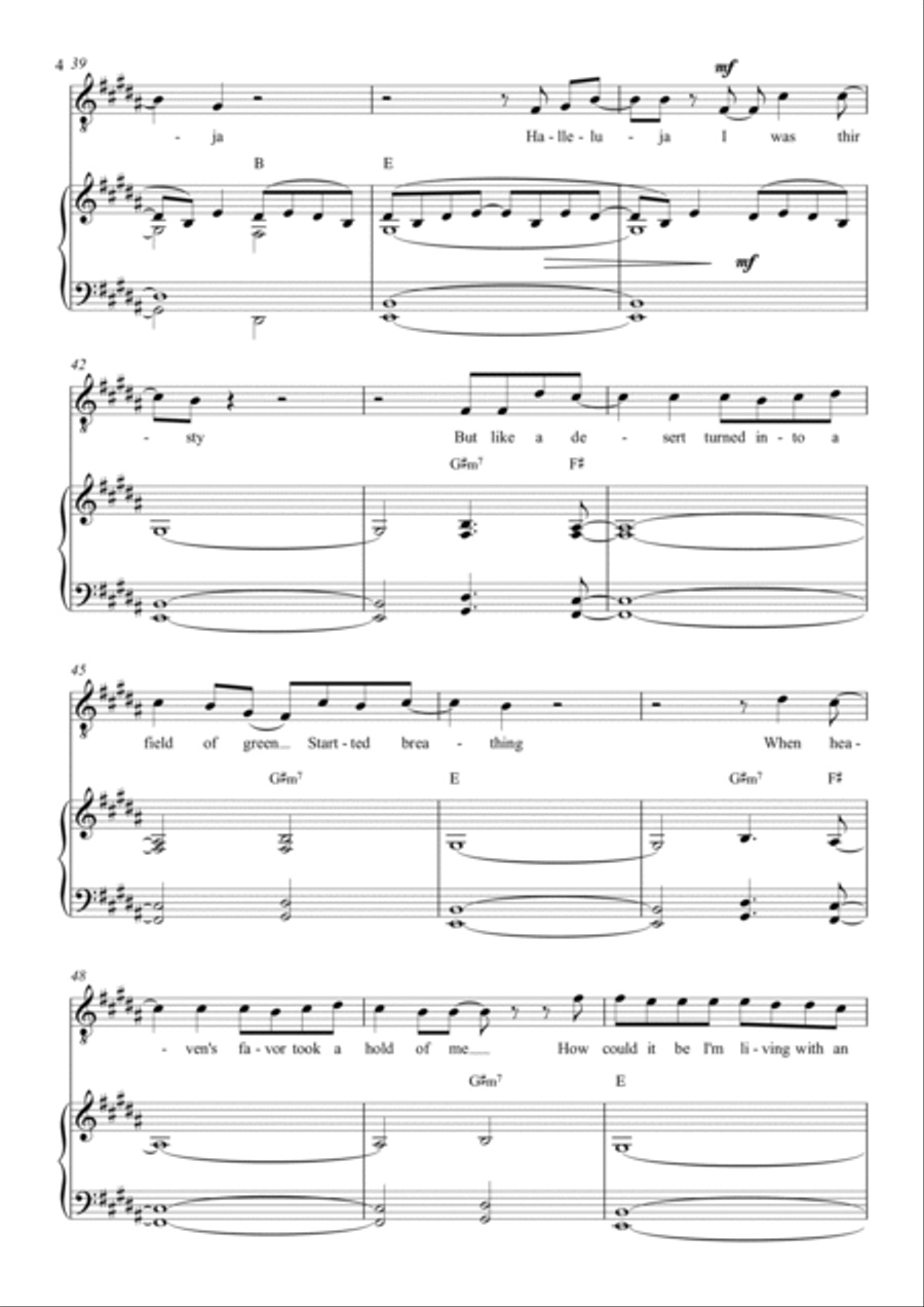 For The Love Of God Piano, Vocal, Guitar scores gallery preview page 4