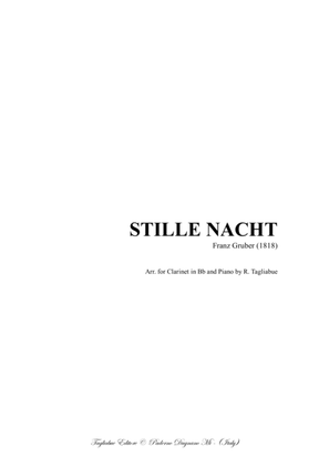 Book cover for STILLE NACHT - Arr. for Clarinet in Bb, (Voice) and Organ