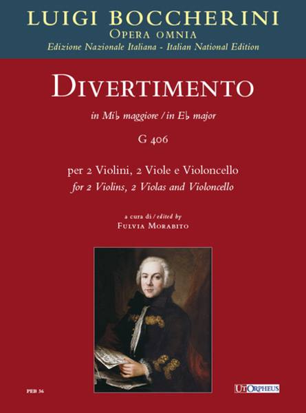 Divertimento in E flat major (G 406) for 2 Violins, 2 Violas and Violoncello