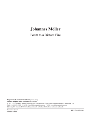 Book cover for Poem to a Distant Fire