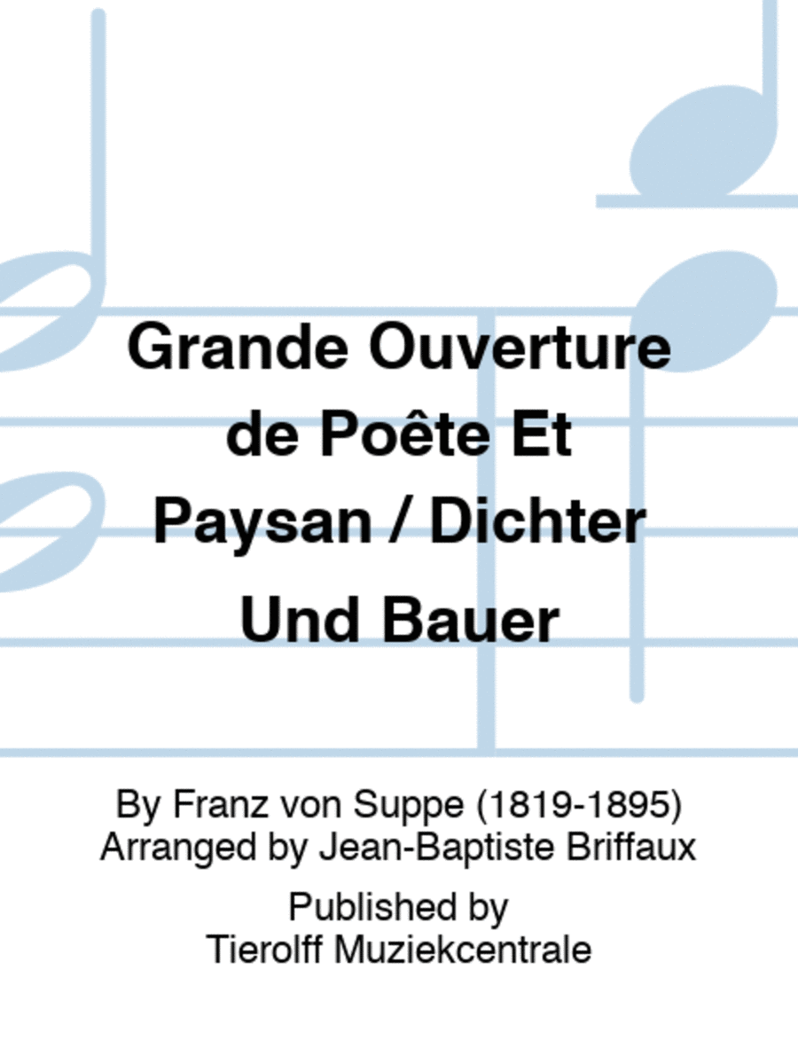 Grande Ouverture de Poête Et Paysan / Dichter Und Bauer Concert Band scores gallery preview page 1