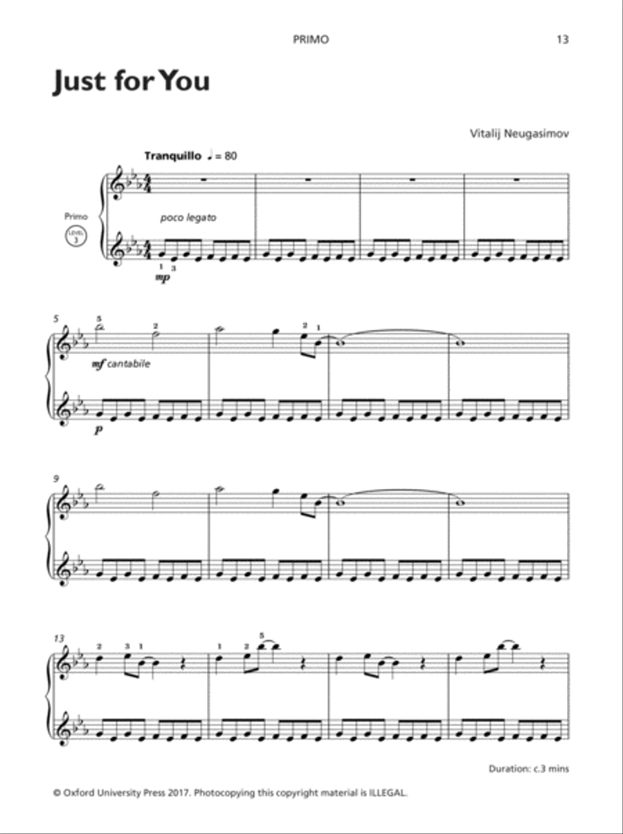 Piano Sketches Duets Book 1 Piano Duet scores gallery preview page 12