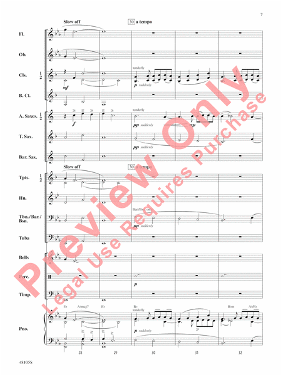 Walking Tune Concert Band scores gallery preview page 8