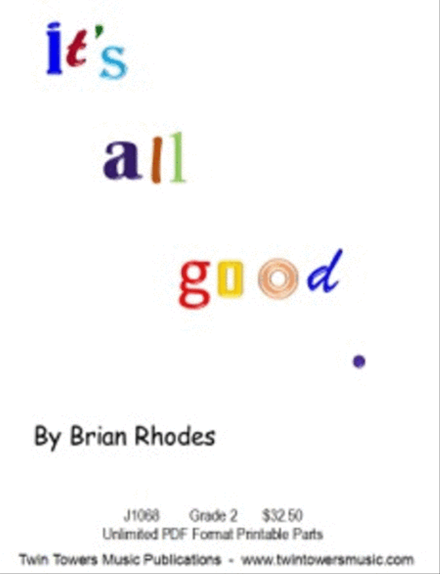 Its All Good Jazz Ensemble scores gallery preview page 1
