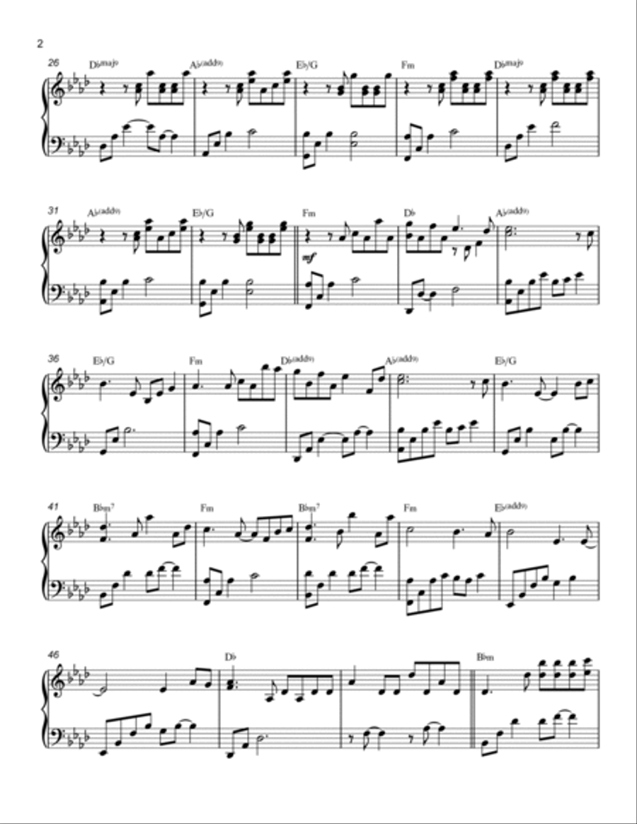 Hope Piano Solo scores gallery preview page 2