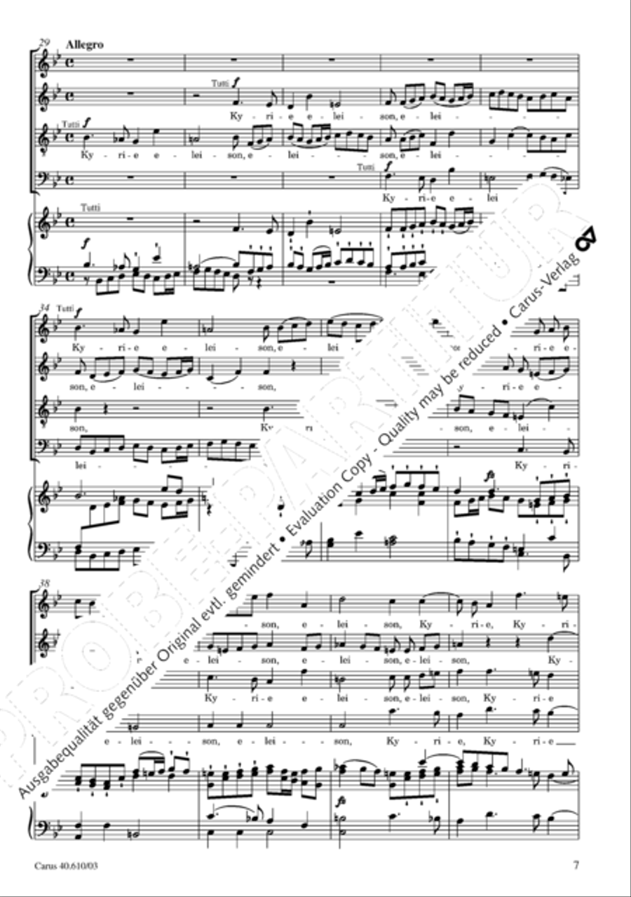 Theresienmesse in B 4-Part scores gallery preview page 8