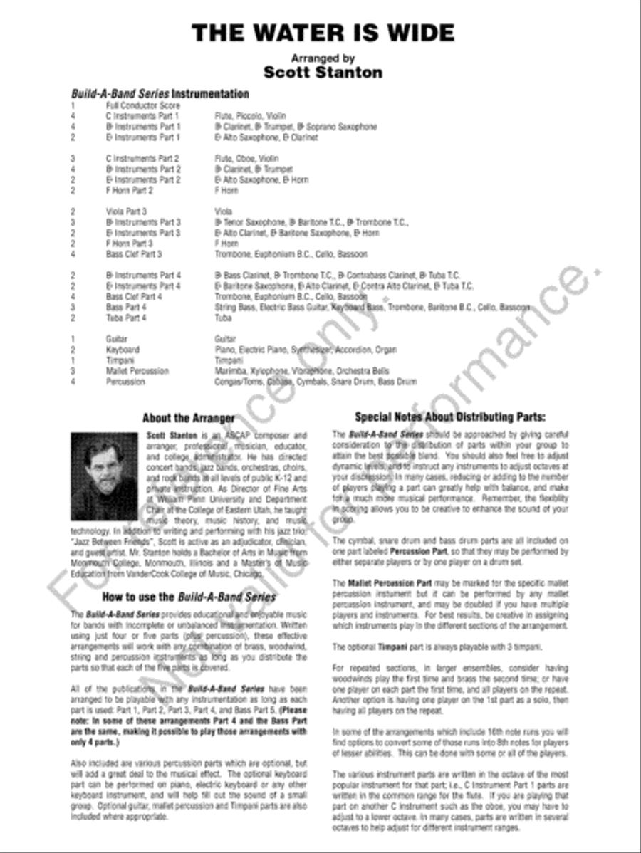 The Water Is Wide The Water Is Wide Concert Band scores gallery preview page 3
