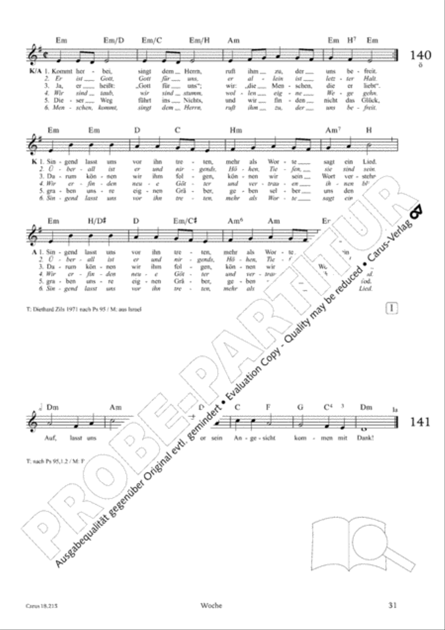 Gitarrenbuch zum Gotteslob Guitar scores gallery preview page 30
