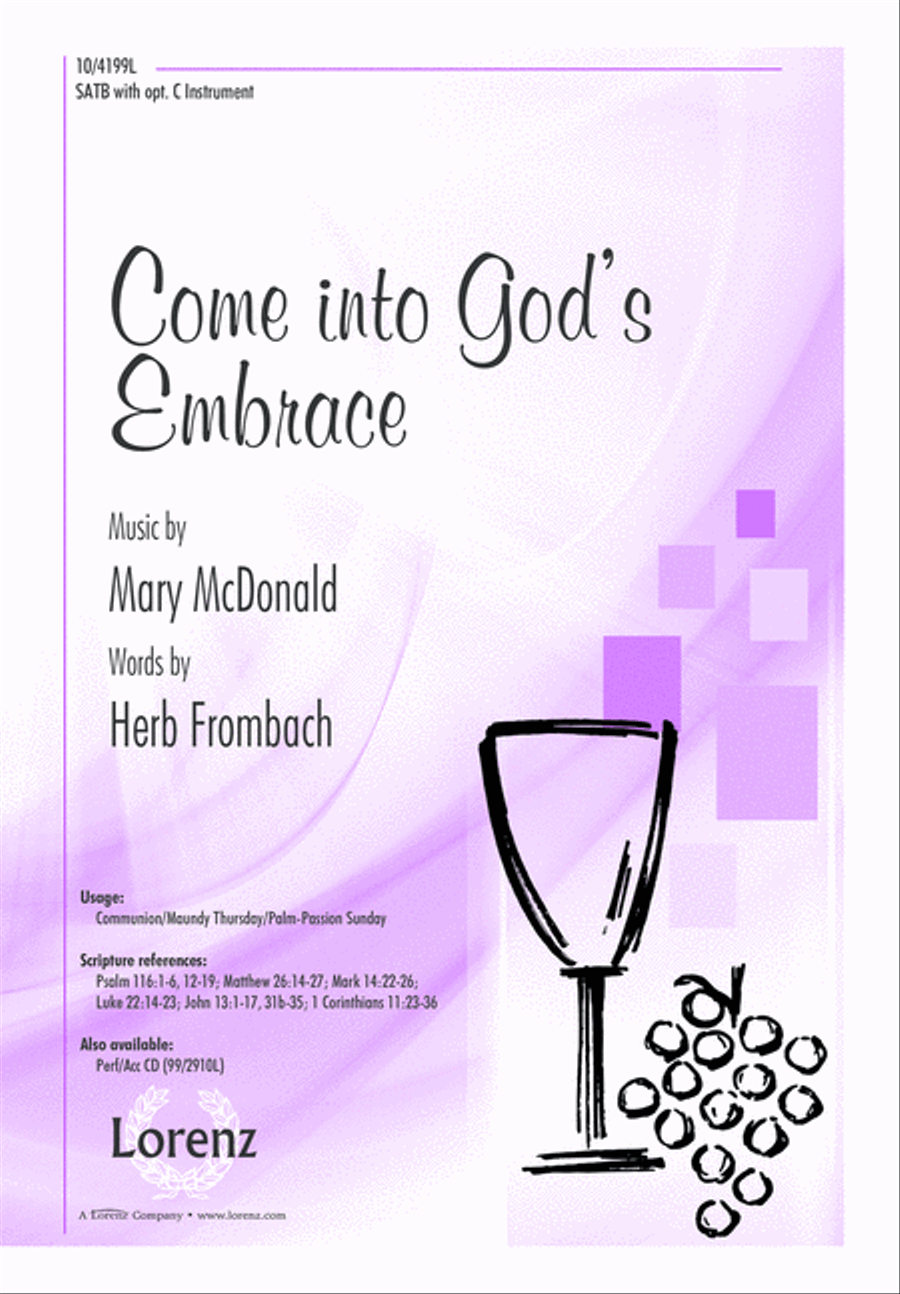 Come into God's Embrace 4-Part scores gallery preview page 1