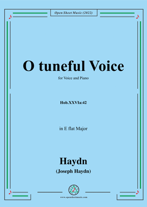 Book cover for Haydn-O tuneful Voice,Hob.XXVIa:42,in E flat Major,for Voice and Piano