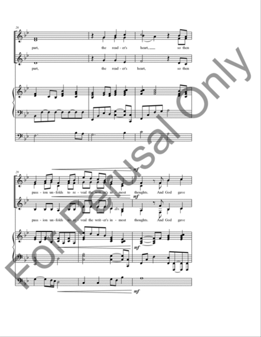 And God Gave Music And God Gave Music SSAA scores gallery preview page 5