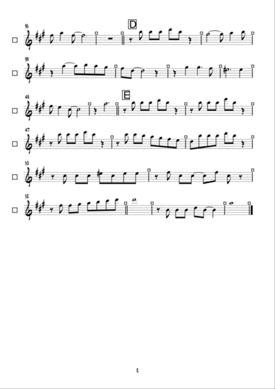 we are a swing band - little jazz piece with parts for brass added Jazz Ensemble scores gallery preview page 6