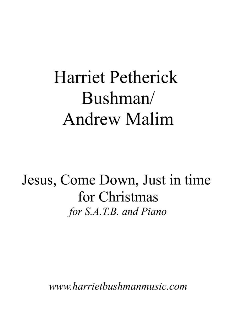 Jesus, Come Down 4-Part scores gallery preview page 1