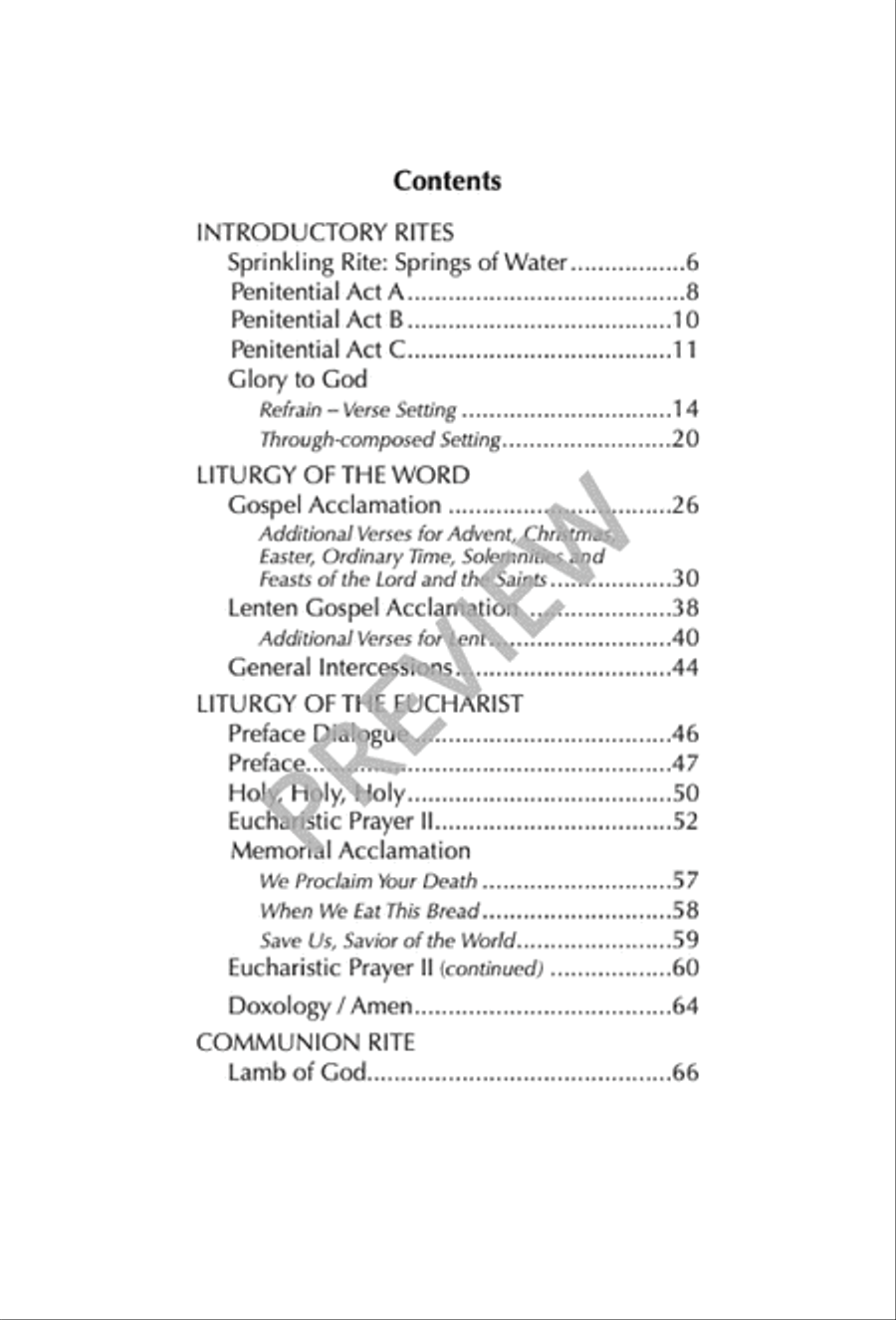 Mass of Joy and Peace, Tenth Anniversary edition - Choral / Accompaniment edition 3-Part scores gallery preview page 6