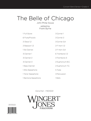 The Belle Of Chicago - Full Score