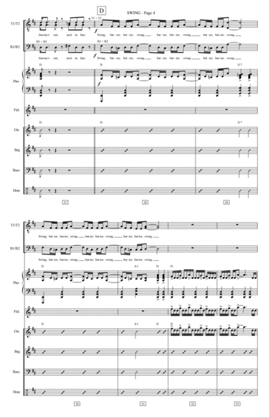 Swing Swing Violin scores gallery preview page 4