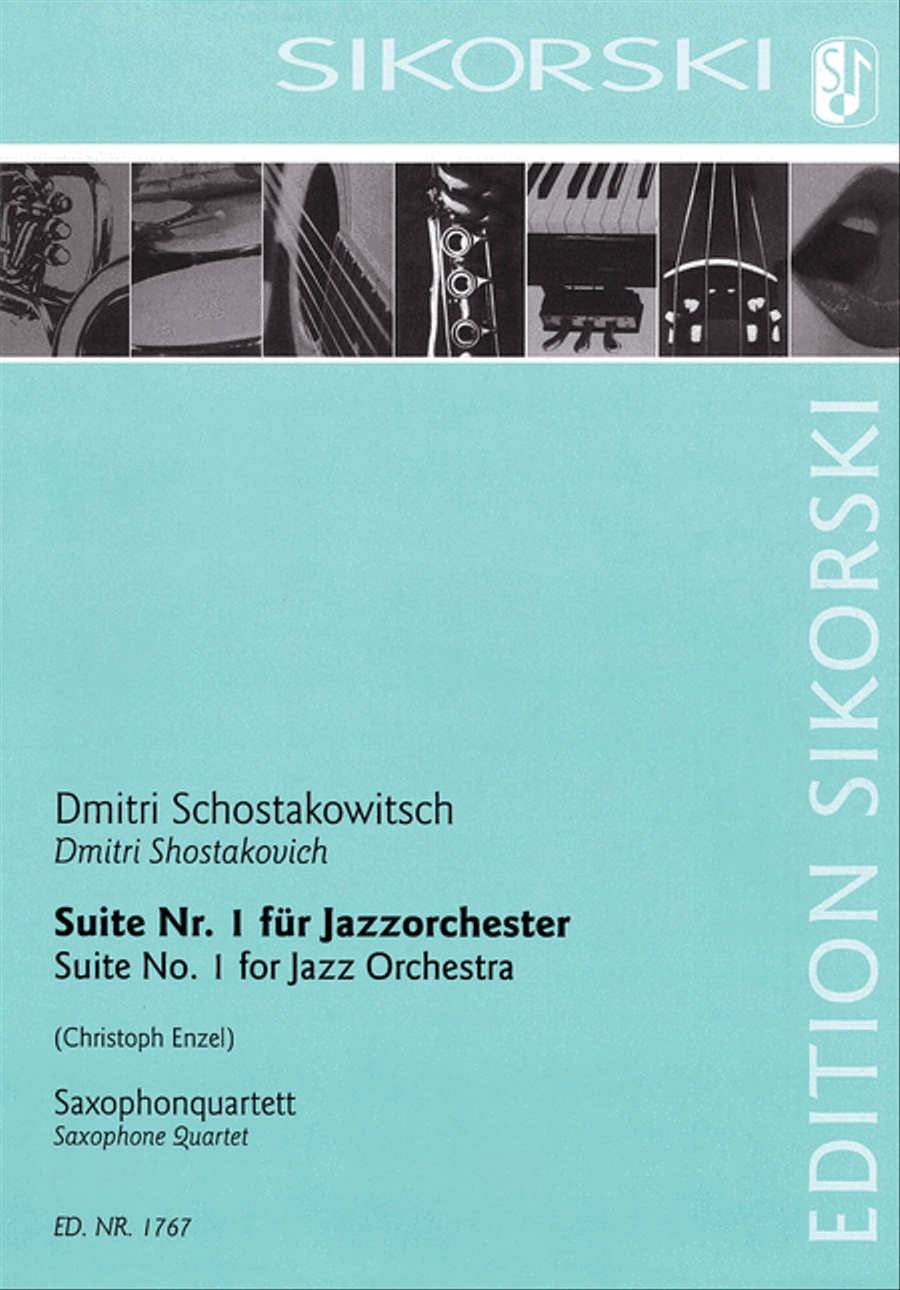 Suite No. 1 for Jazz Orchestra Saxophone scores gallery preview page 1