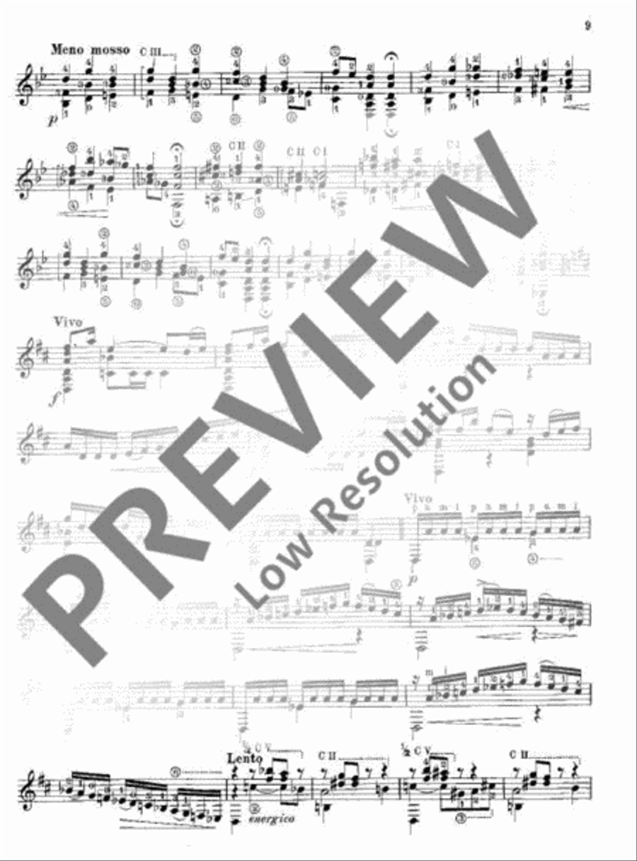 Sonata III Sonata III Classical Guitar scores gallery preview page 10
