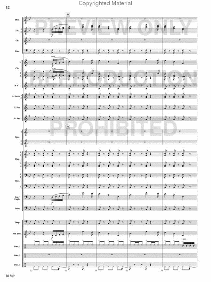 American Visions Concert Band scores gallery preview page 11