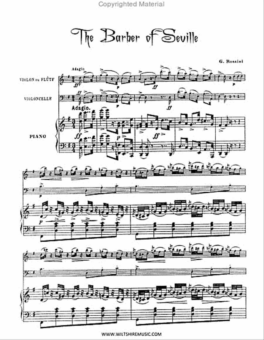 The Barber Of Seville Flute scores gallery preview page 2