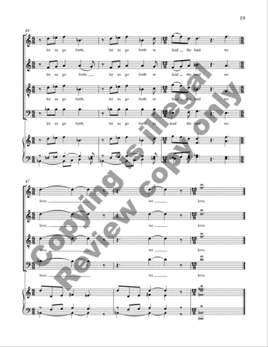 Let The Word Go Forth (Choral Score) 4-Part scores gallery preview page 14