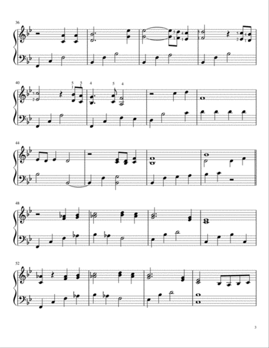 Peace On Earth Piano Solo scores gallery preview page 3