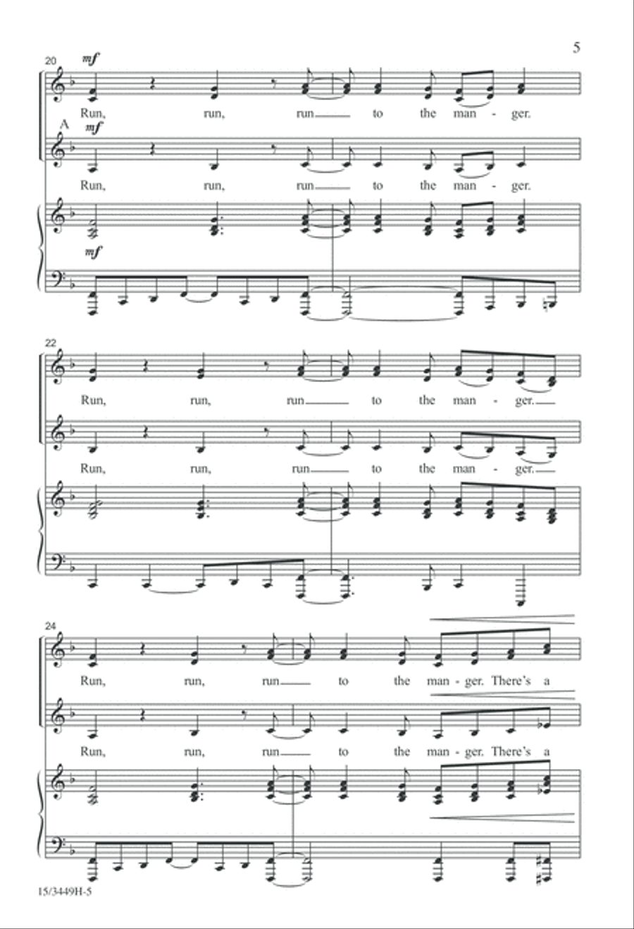 Baby Born in Bethlehem Baby Born in Bethlehem SSA scores gallery preview page 5