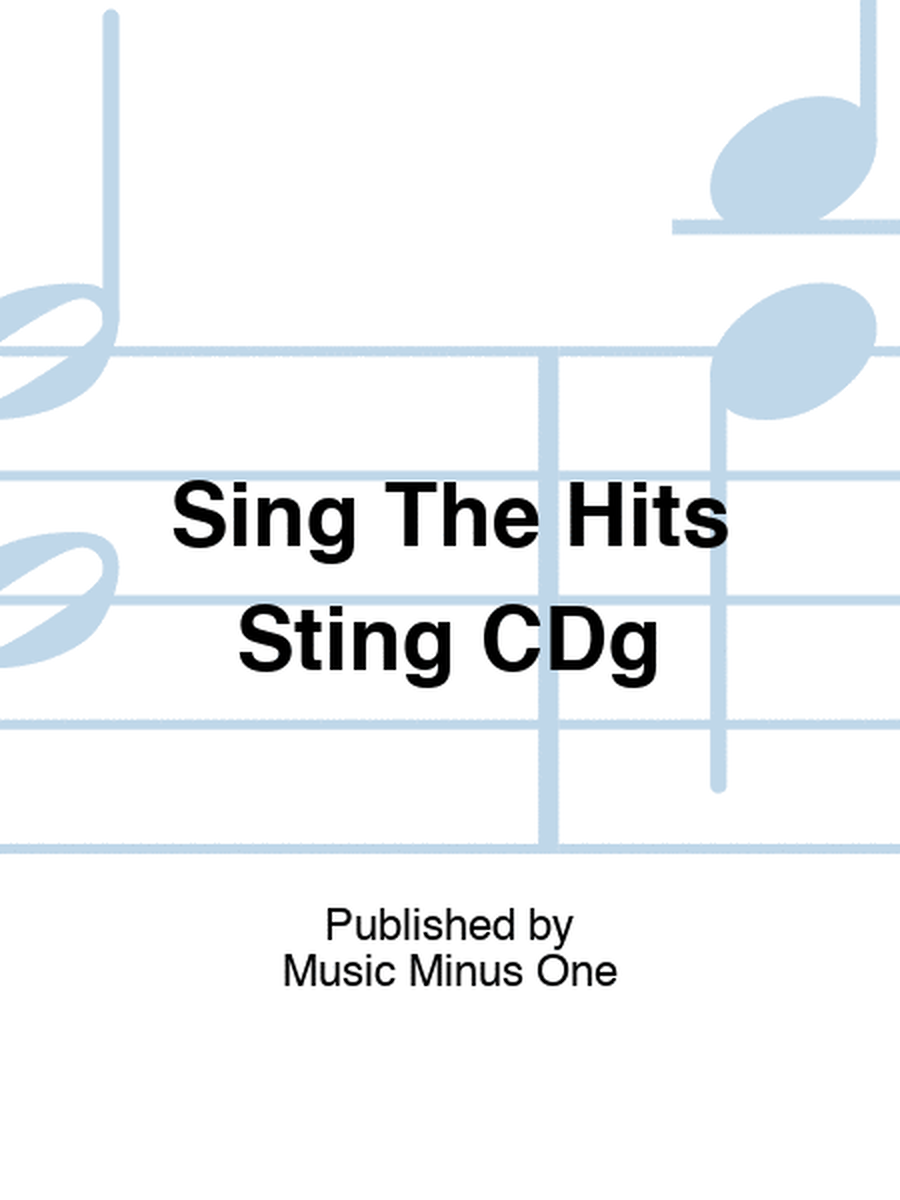 Sing The Hits Sting CDg