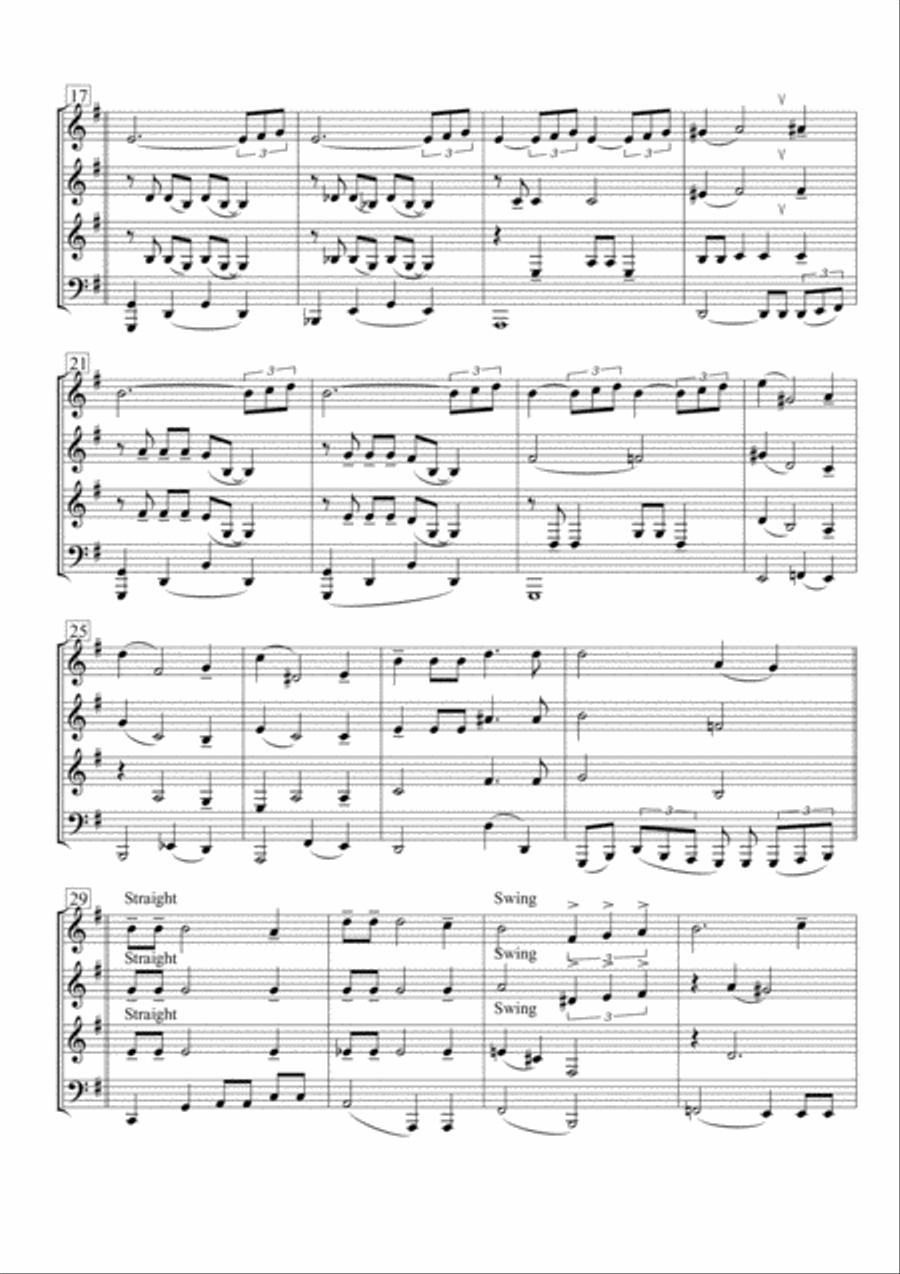 Moonlight Serenade Moonlight Serenade Brass Quartet scores gallery preview page 3