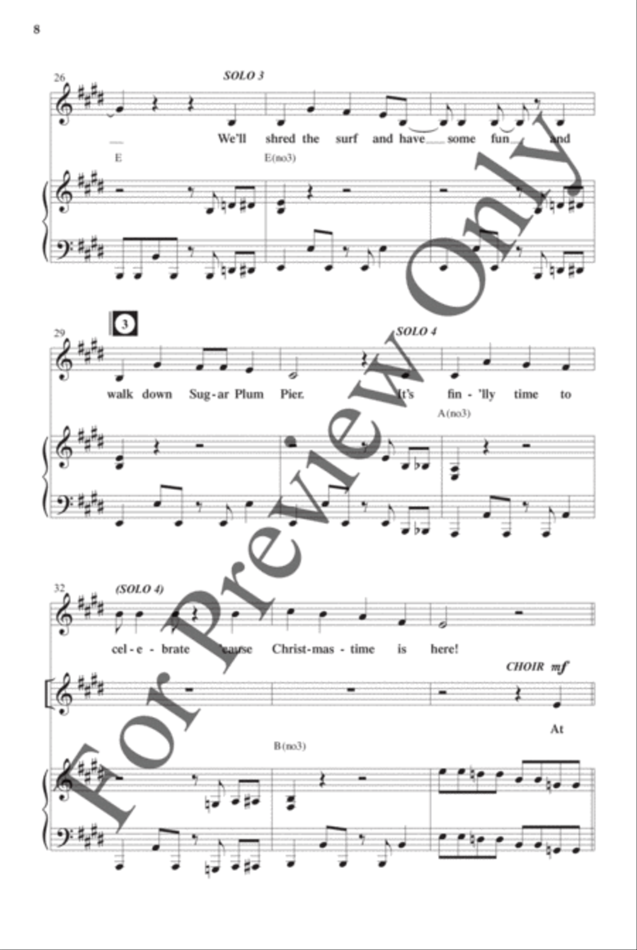 Jingle Bell Beach - Choral Book Choir scores gallery preview page 9