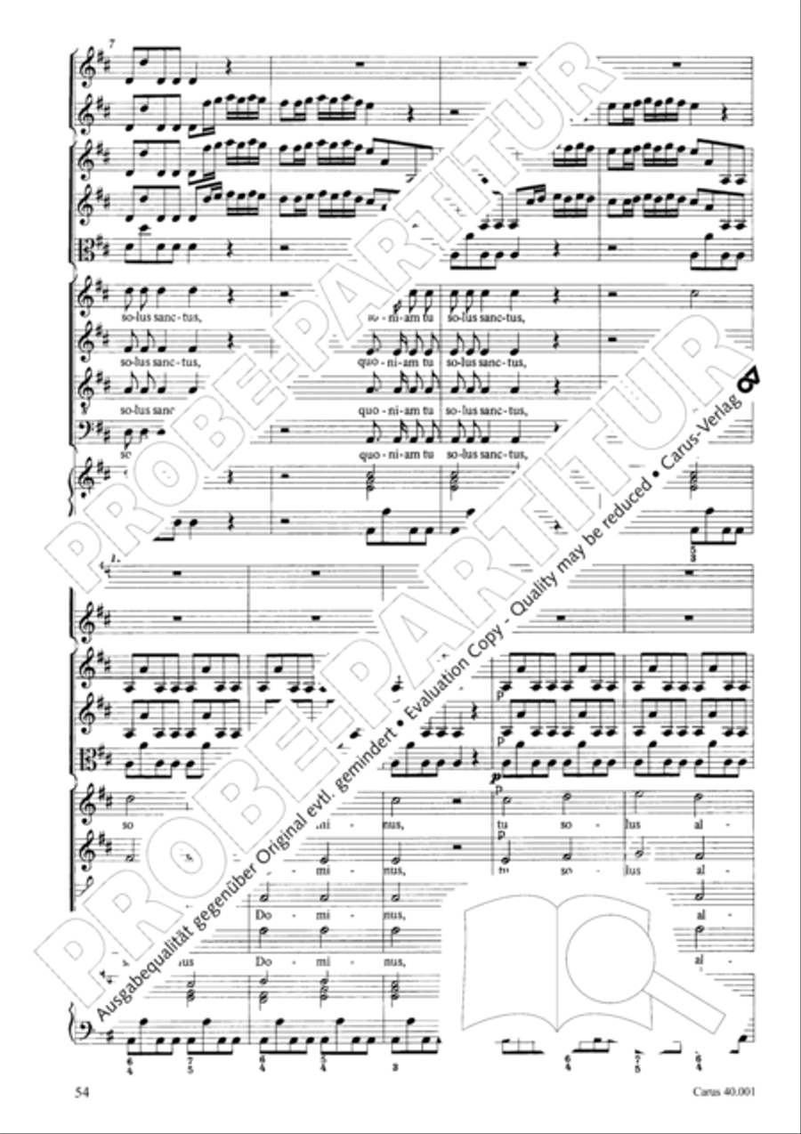 Gloria in D SSA scores gallery preview page 61