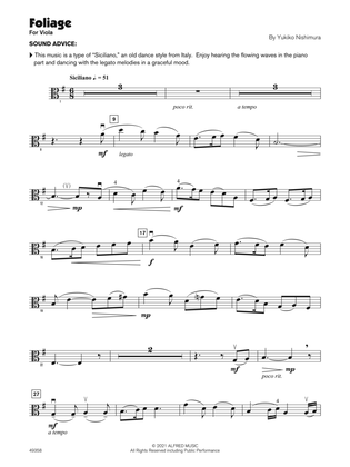 Foliage (Sound Innovations Soloist, Viola)