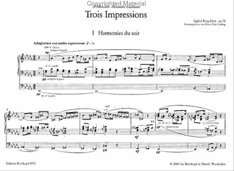 3 Impressions Op. 72 3 Impressions Op. 72 Organ scores gallery preview page 2