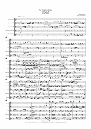 Parry: An English Suite (Complete) - clarinet quintet