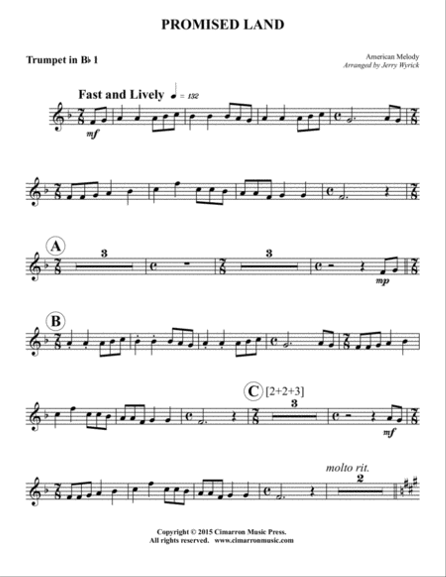 Promised Land Promised Land Brass Quintet scores gallery preview page 5