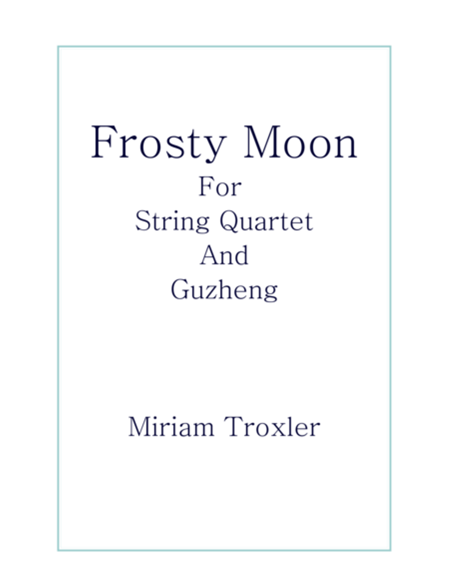 Frosty Moon String Quartet scores gallery preview page 1