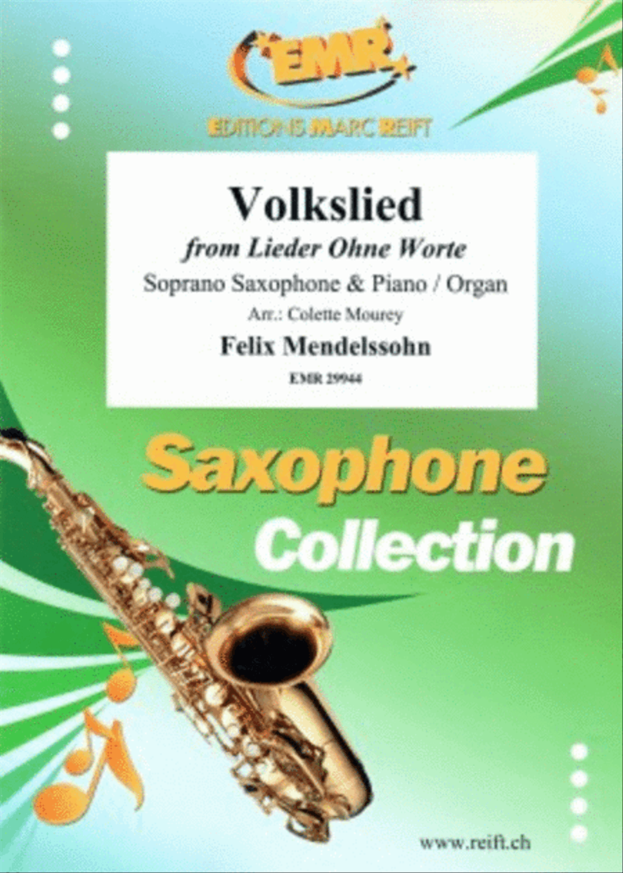 Volkslied Soprano Saxophone scores gallery preview page 1