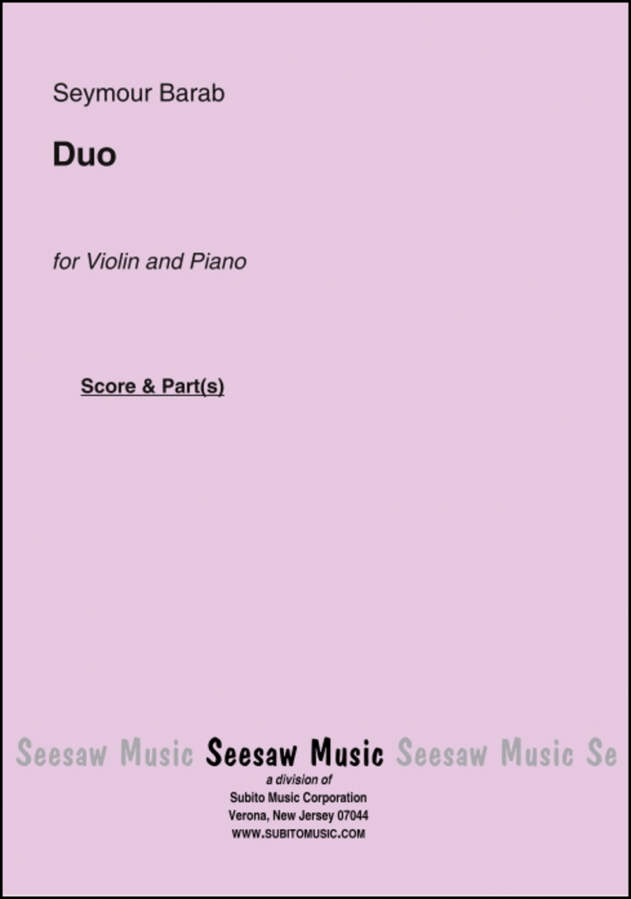 Duo Violin Solo scores gallery preview page 1